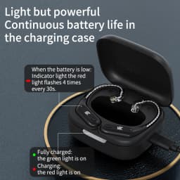 KZ AZ09 Wireless Upgrade Cable HD Bluetooth 5.4 Wire Ear Hook HIFI Headset Cable With Charging Case For KZ CCA Earphones