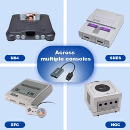 Bitfunx 720P HDMI™ Adapter S-video SV/AV HDTV Converter For NTSC PAL N64 SNES SFC NGC Game Console Aspect Ratio Switch
