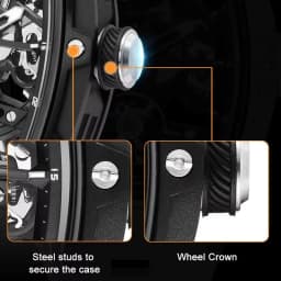 MEGIR Fashion Leisure Alloy Case Men Mechanical Watch Silicone Band Barrel Shaped Dial Luminous Pointer Design Man Wristwatch