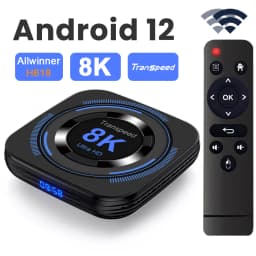 Transpeed Android 12 TV Box Allwinner H618 Dual Wifi 32G64G Quad Core Cortex A53 Support 8K 4K BT Voice Media Player Set Top Box