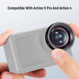 NEEWER Macro Lens Compatible with DJI Osmo Action 5 Pro/4 Action Camera, 2X Magnification, Close Up Photography Accessory