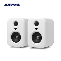 AIYIMA S400 Upgrade Active Speakers Wooden Studio Monitor Bluetooth USB OPT RCA Inputs Subwoofer Output Record Player Speaker