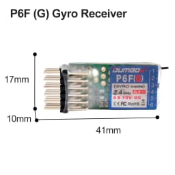DUMBORC 2.4GHz Receiver P6F P6F(G) P6DC P6DC(G) P4FM(G) P4FM P6FP P10F P10F(G) Receiver with Gyro/without Gyro For RC Car Boat
