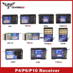 DUMBORC 2.4GHz Receiver P6F P6F(G) P6DC P6DC(G) P4FM(G) P4FM P6FP P10F P10F(G) Receiver with Gyro/without Gyro For RC Car Boat