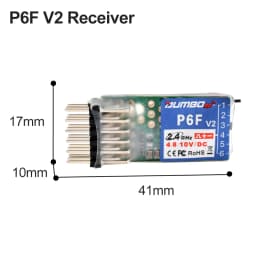 DUMBORC 2.4GHz Receiver P6F P6F(G) P6DC P6DC(G) P4FM(G) P4FM P6FP P10F P10F(G) Receiver with Gyro/without Gyro For RC Car Boat