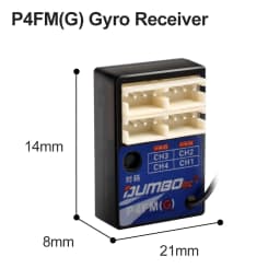 DUMBORC 2.4GHz Receiver P6F P6F(G) P6DC P6DC(G) P4FM(G) P4FM P6FP P10F P10F(G) Receiver with Gyro/without Gyro For RC Car Boat