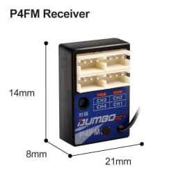 DUMBORC 2.4GHz Receiver P6F P6F(G) P6DC P6DC(G) P4FM(G) P4FM P6FP P10F P10F(G) Receiver with Gyro/without Gyro For RC Car Boat