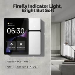 MOES Tuya WiFi Smart Control Panel 3.5" Touch Screen, 3 Relays & Buttons, IR Remote, Bluetooth Sigmesh Hub, Home Automation