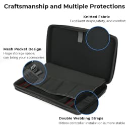Haute42 Protective Carrying Bag Case For Hitbox Leverless Controller Storage Bag for Haute42 Controller Portable Travel Handbag