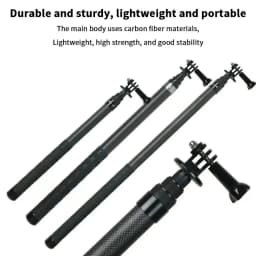 Carbon Fiber Selfie Stick Camera Extension Ultra Long Invisible Extension Stick Selfie Stick