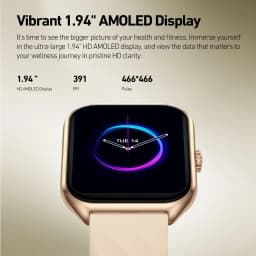 Zeblaze GTS 4 Voice Calling Smart Watch 1.94" HD AMOLED Display 100+ Sports Modes Heart Rate SpO2 Health Monitoring Smartwatch