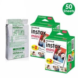 Fujifilm Instax Mini Film White 10 20 40 50 80 100 Sheets For FUJI Instant Photo Camera Mini 12 Mini 11 9 8 7s70 Link EVO Liplay