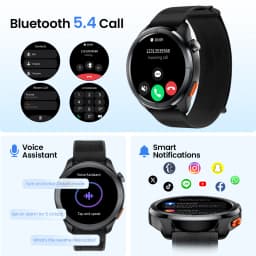 HAYLOU Solar Neo 2 Voice Calling Smartwatch 1.43'' HD AMOLED Display 24h Health Monitoring 150+ Sports Modes 1ATM Smart Watch