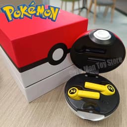 Pokemon Pikachu Anime Wireless Bluetooth 5.0 Earphone Sport Noise Reduction Touch Control Headset Microphone Universal Toys Gift
