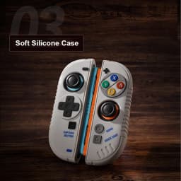 Retro Hard Protection Case for Nintendo Switch 2 Console - Silicone Grip Protective Cover for Joy Con 2 Controller W/ Free Caps