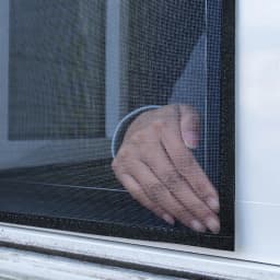 Mosquito Net for Window Screen Inward-Opening Insect Mesh Tulle Invisible Custom Size Black Fiberglass Against Mosquitoes Flies