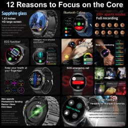 2026 New AI-Diagnosis Care Smartwatch ECG+PPG Accurate Uric Acid Blood Pressure Body Fat Five Organ Fitness Waterproof Smartwatc