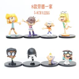 8pcs/set The Loud House Action Figure Toys 5-8cm