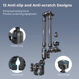 SmallRig Magic Arm with Crab Clamp Kit, Adjustable Desktop Tripod Mount, Boom Arm, for Smartphones Webcams Action Cameras 4766