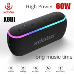 XDOBO X8 III Bluetooth Speaker Wireless Subwoofer 6600mAh 60W Powerful Deep Bass Power Bank Outdoor Party Hiking Music Fun