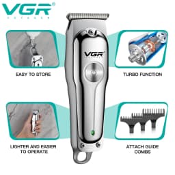 VGR 071 Hair Trimmer Professional Hair Clipper Wireless Hair Cutting Machine Electric Zero Cutting Machine Trimmer for Men