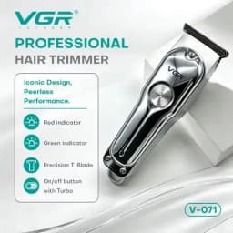 VGR 071 Hair Trimmer Professional Hair Clipper Wireless Hair Cutting Machine Electric Zero Cutting Machine Trimmer for Men