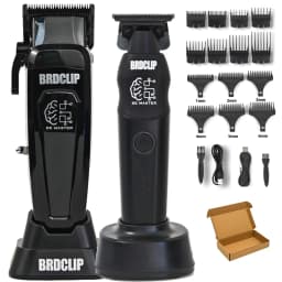 BRD 106 617 609 Professional Electric Hair Clipper Hair Trimmer DLC Blade with Base 7500RPM 7000RPM Barber Set BRDCLIP