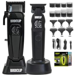 BRD 106 617 609 Professional Electric Hair Clipper Hair Trimmer DLC Blade with Base 7500RPM 7000RPM Barber Set BRDCLIP