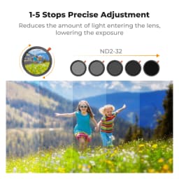 K&F Concept 3in1 Filter ND CPL 1/4 Black Diffusion Filter ND2-ND32 1/4 Black Mist Pro Filter Multifunction Filter 67mm 37-82mm