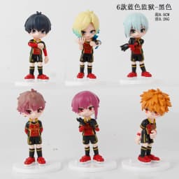 6pcs/set BLUE LOCK Figure Model Toys 9.5cm