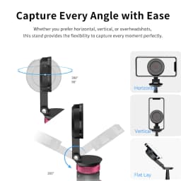 Ulanzi MT-84 Magnetic Tripod Portable Selfie for iPhone 15 14 13 Pro Max for Live Streaming Vlogging