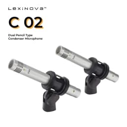 C02 Condenser Small-Diaphragm Suspension Microphone Pencil Type Mic with Shockproof Clip Piano Recording C02 Audio Instrument