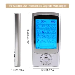 Tens Unit EMS Muscle Stimulator 16 Modes 2 Output Channel Electric Acupuncture Body Massager Electrostimulator Slimming Machine