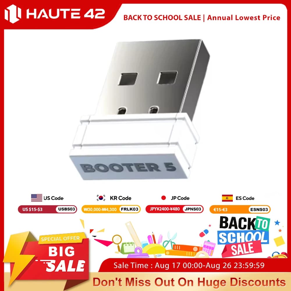 Haute42 BOOTER 5 Gaming Converter For HautePad Hitbox Adapter For PS5 /PS4 Console Arcade Stick Controller Converter For PS5
