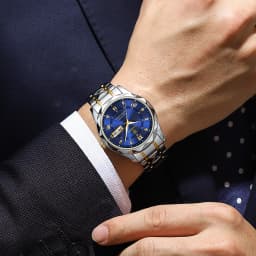 POEDAGAR Business Luxury Men's Watches Waterproof Stainless Steel Luminous Man Wristwatch Date Week Sport Men Quartz Watch Reloj