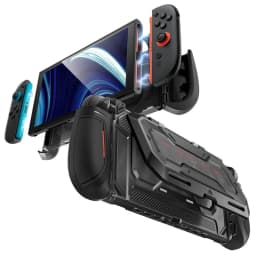For Nintendo Switch 2 Case 2025 MUMBA Titan Series Dockable Ergonomic Switch 2 Grip Protective Cover Holds 5 Game Cards