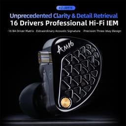 KZ AM16 Wired in-ear headphones 16ba armature balanced high-fidelity low-monitoring headphones with cancellation