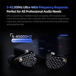 KZ AM16 Wired in-ear headphones 16ba armature balanced high-fidelity low-monitoring headphones with cancellation