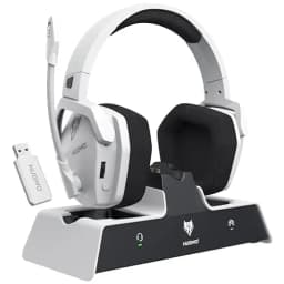 NUBWO G06 Pro Wireless Gaming Headset with Charging Station for Headset and PS5 Controller 17ms Low Latency Dynamic 50mm Drivers