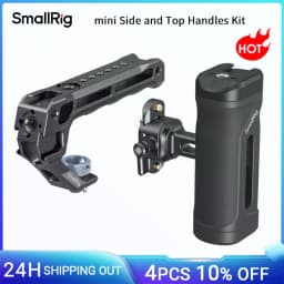 SmallRig Mini Side and Top Handles Kit with NATO Clamp ARRI Locating Top Handle NATO Rail, Cage Grip for Sony for Canon -5949