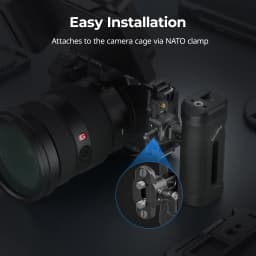 SmallRig Mini Side and Top Handles Kit with NATO Clamp ARRI Locating Top Handle NATO Rail, Cage Grip for Sony for Canon -5949