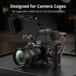 SmallRig Mini Side and Top Handles Kit with NATO Clamp ARRI Locating Top Handle NATO Rail, Cage Grip for Sony for Canon -5949