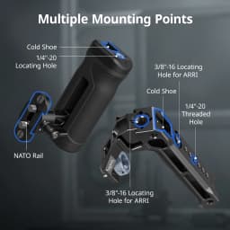 SmallRig Mini Side and Top Handles Kit with NATO Clamp ARRI Locating Top Handle NATO Rail, Cage Grip for Sony for Canon -5949