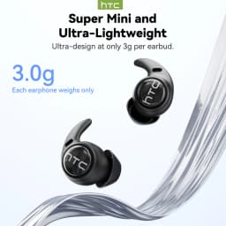 HTC NE76 Sleep Bluetooth Earbuds, AI Translator Earbuds Mini Wireless Headphones 3g Ultra-Lightweight Comfort Sleep Friendly