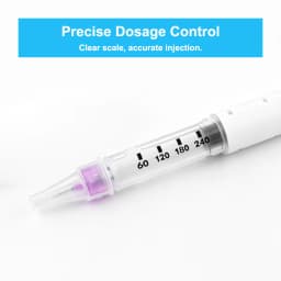 10/20PCS 60U Plastic Disposable Injection Pen with 3ml Glass Cartridge and 4/5/6/8mm Pen Tip, Insulin/Peptide Pen Injector Kit