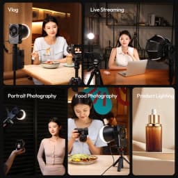 Ulanzi C01 100W COB Light Bi-Color Fill Light 14500Lx 100W COB Light 2700-6500K with Cooling Fan for Live Vlog Shooting