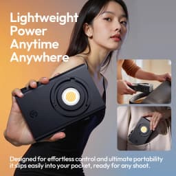 Ulanzi C01 100W COB Light Bi-Color Fill Light 14500Lx 100W COB Light 2700-6500K with Cooling Fan for Live Vlog Shooting