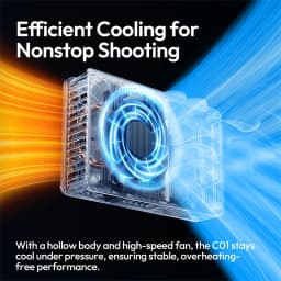 Ulanzi C01 100W COB Light Bi-Color Fill Light 14500Lx 100W COB Light 2700-6500K with Cooling Fan for Live Vlog Shooting