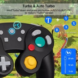 Support Bluetooth Gamecube Controller Compatible with Nintendo Switch 2 Gamepad For Steam/Andriod/PC Joystick with Turbo Functio