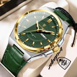 POEDAGAR Top Fashion Male Wristwatch Waterproof Luminous Date Week Men Watch Business Leather Quartz Men's Watches Reloj Hombre